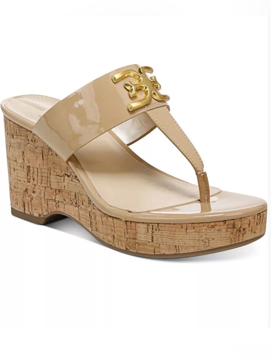 Sam Edelman Shoes - Women’s SAM EDELMAN Yardlie Emblem platform wedge sandals- Size 8